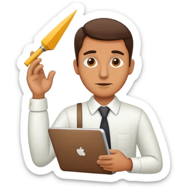 a job hunter looking for an employer who feels like the prey  sticker