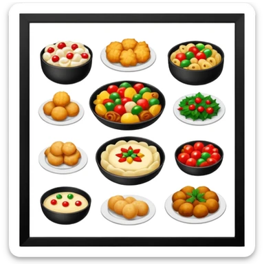 romanian christmas food types sticker