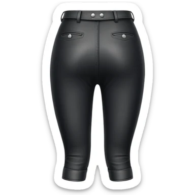 Pantalones de montar (breeches) negros por detras sticker