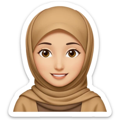 Hijabi girls with no face asthetic  sticker