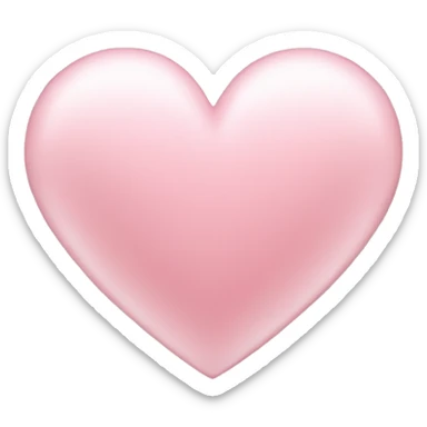 Light pink heart sticker