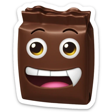 Packet of chocolate  sticker