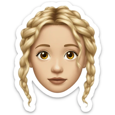 Mary Kate Olsen hyperrealistic sticker