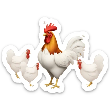 chicken farm  sticker