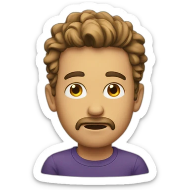 Doubting guy sticker