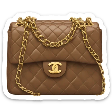 brown Chanel bag sticker