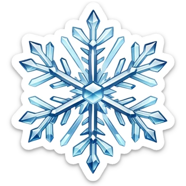 crystal snowflake sticker