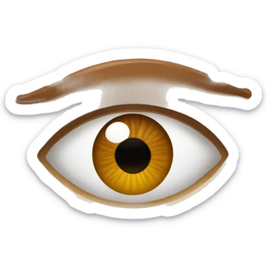 yeux marrons sticker