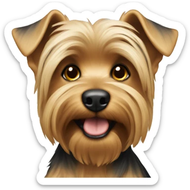 Yorkshier Terrier beige sticker