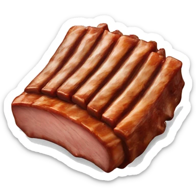Barbeque pork ribs sticker