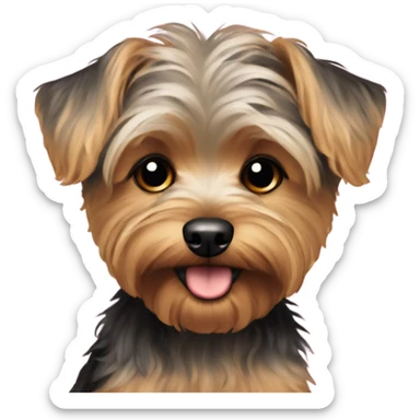 yorkiepoo sticker
