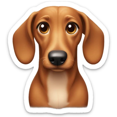 Wiener dog sticker