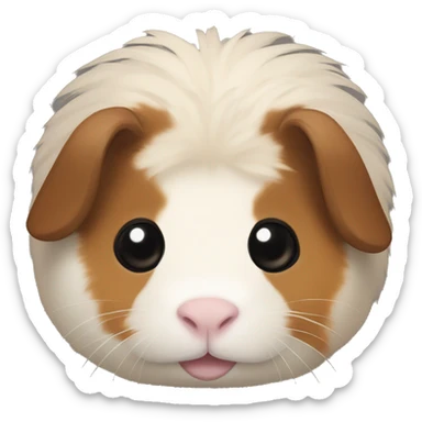 A Brown, a Black, a Tan and a brownish white Guinea pig sticker