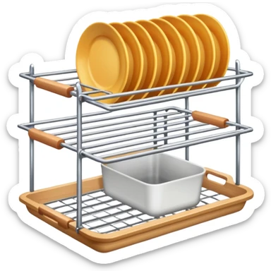 dishes drying rack sticker