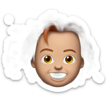 Chucky yodling sticker