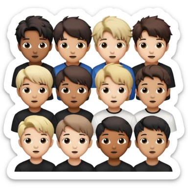 Stray kids from k pop sticker