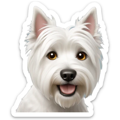 west highland white terrier sticker