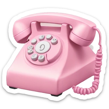 Light pink phone money sticker