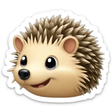 gassy hedgehog sticker