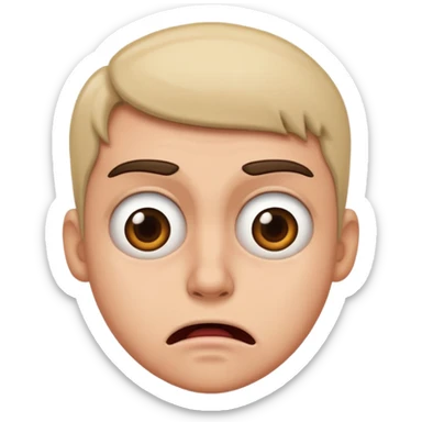 Disgusted yet horrified facw sticker