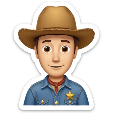 Sheriff Woody from the movie Disney Pixar's Toy Story  sticker