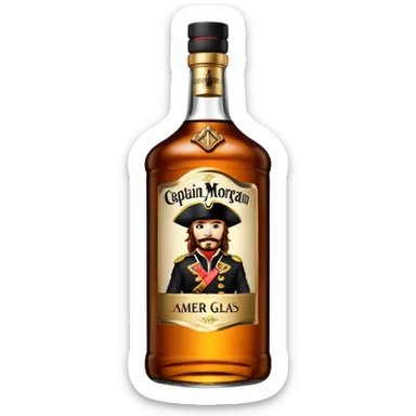 Bouteille de Captain Morgan, 1 l sticker