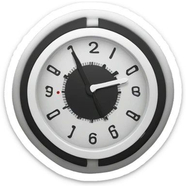 Reloj de arena color negro y blanco  sticker