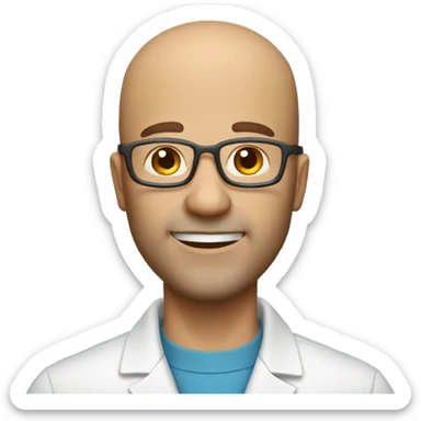 professor-infectious disease specialist, 42-year-old man sticker