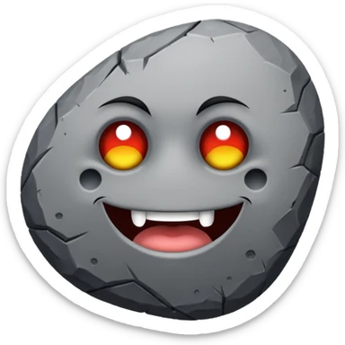 rock with tatoos sticker