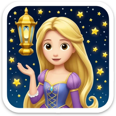 Lanterna flutuante do filme da Rapunzel sticker