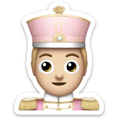 Light pink nutcracker sticker