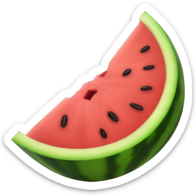 watermelon sliced sticker