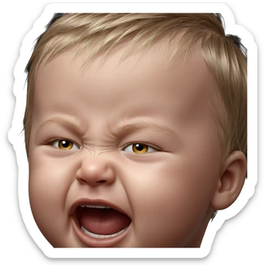 realistic portrait of boy sticker