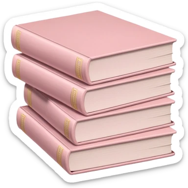 stack-of-pale-pink-books sticker
