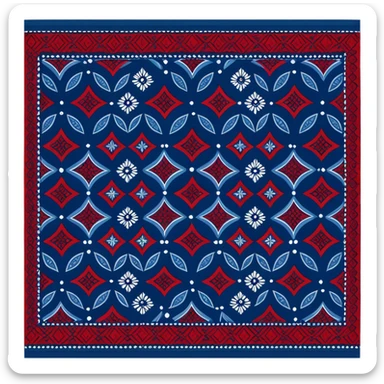 sindhi traditional ajrak cloth  sticker