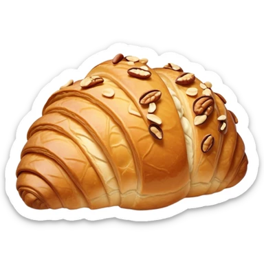 croissant with nuts  sticker