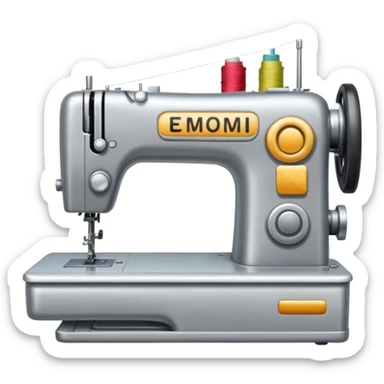 A sewing machine sticker