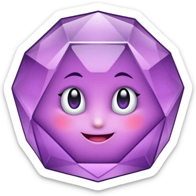 Cristal púrpura sticker