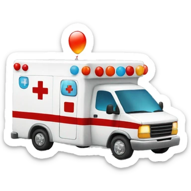 Party ambulance  sticker