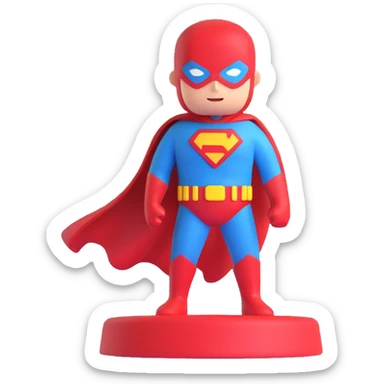 superhero landmark sticker