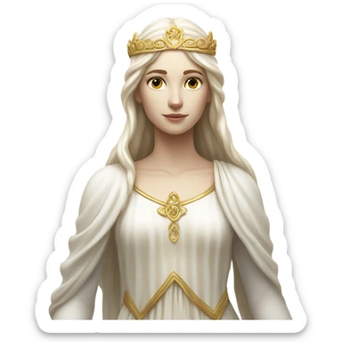 astrology virgo fwmale white the maiden iridescent  sticker