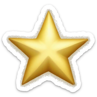 3 golden star-shaped sparkles sticker