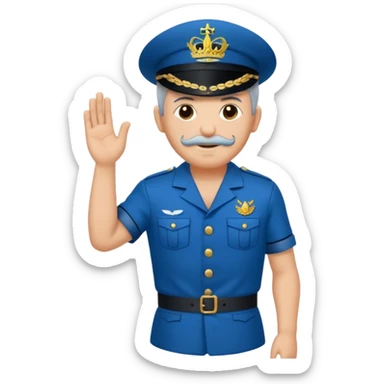 Haz a un marinero antiguo cuerpo entero sticker