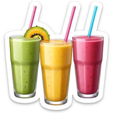Half-Filled Glasses smoothie sticker