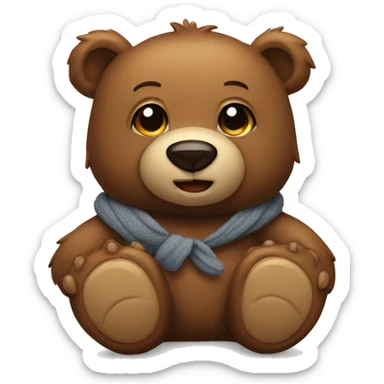 Bear with teddy-bear sticker