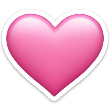 Pink heart sticker