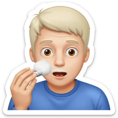 Guy snorting cocaine emoji sticker