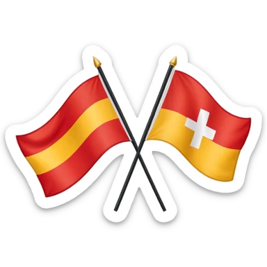 germany switzerland flags sticker