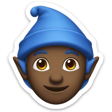 blue elf sticker