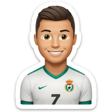 Cristiano Ronaldo football emojis sticker